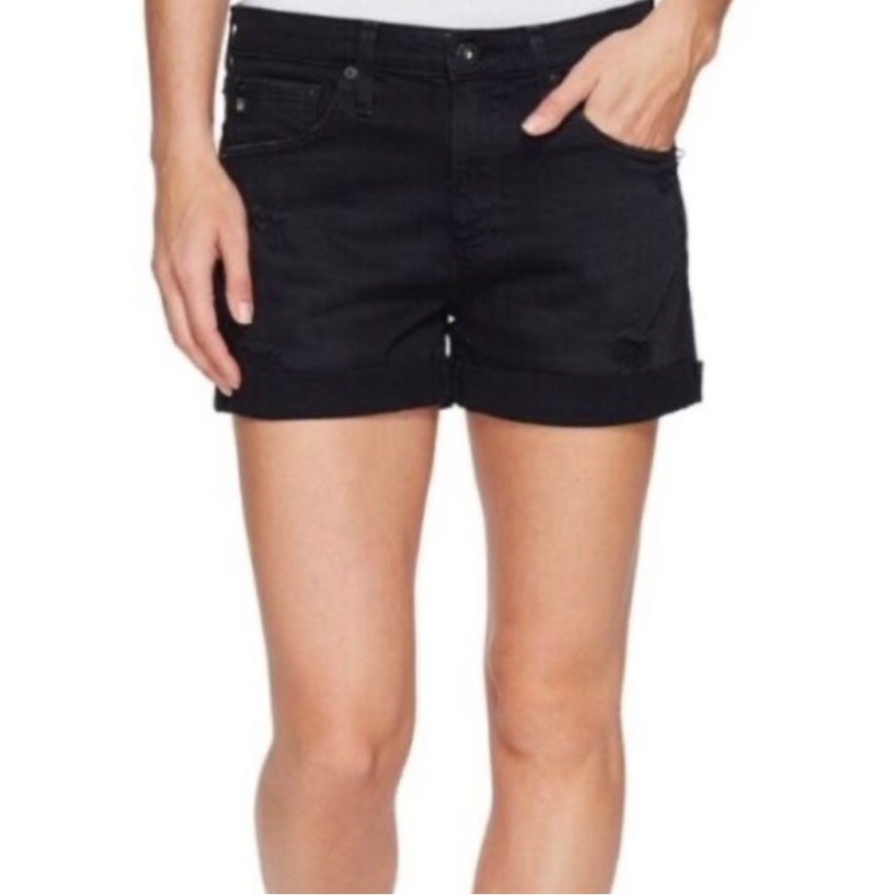 AG Black Denim Jean Shorts